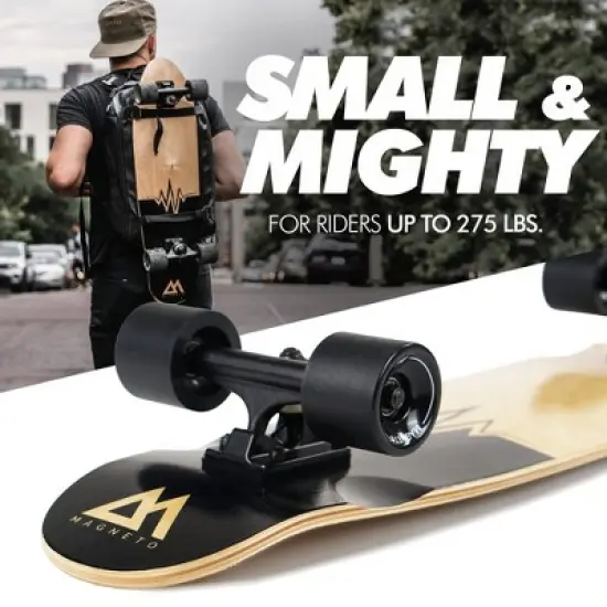 Magneto Complete Skateboard | 27.5" x 7.5" Canadian Maple Double Kick Concave Deck | For Beginners, Teens & Adults (Heart Beat) image {6}