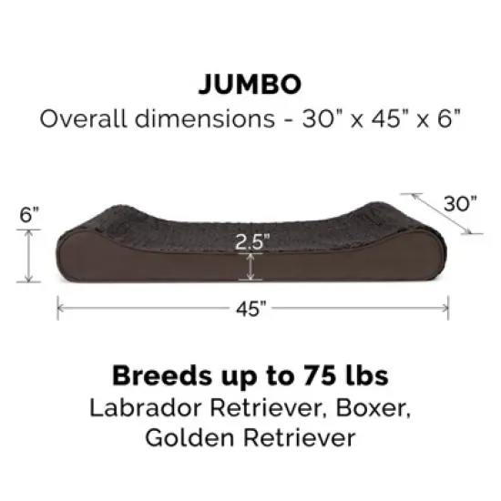 FurHaven Ultra Plush Luxe Lounger Orthopedic Dog Bed image {3}