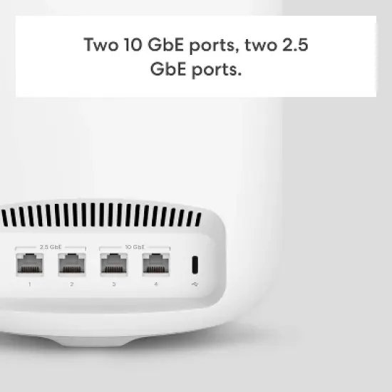 eero Max 7 Tri-Band Mesh Wi-Fi 7 Router: Smartphone Control, 4 Ethernet Ports image {4}