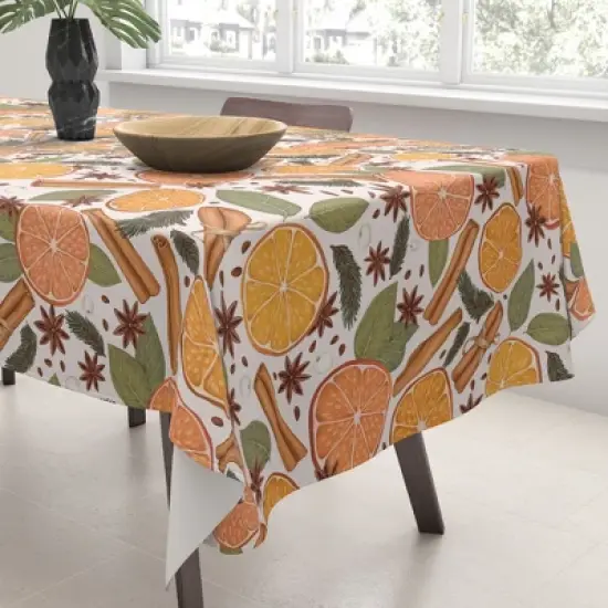 Avenie Christmas Cinnamon Spice Tablecloth -Deny Designs image {2}