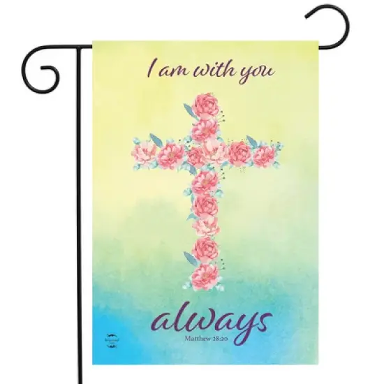 Briarwood Lane Spring Garden Flag 12x18 For Outdoor With You Always Cross For Spring Garden Flag Flags For Outside image {1}