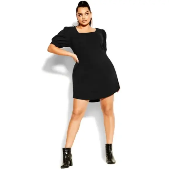 Women's Plus Size Electric Dress - black | CITY CHIC image {1}