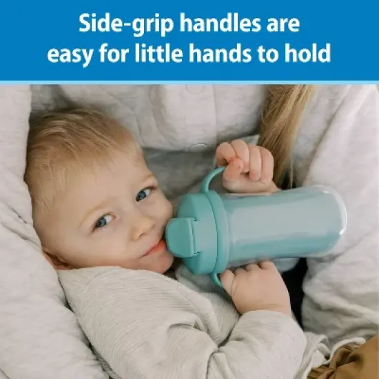 Dr. Brown's 10oz Insulated Straw Cups - Sage - 2pk image {5}