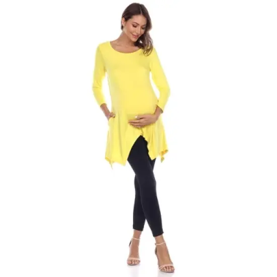 Maternity 'Kayla' Tunic - White Mark image {3}