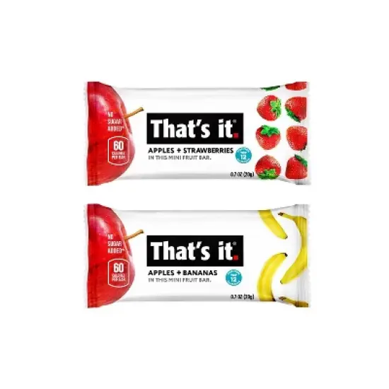 That's It. Strawberry Banana Mini Fruit Bars - 10ct/7oz image {2}