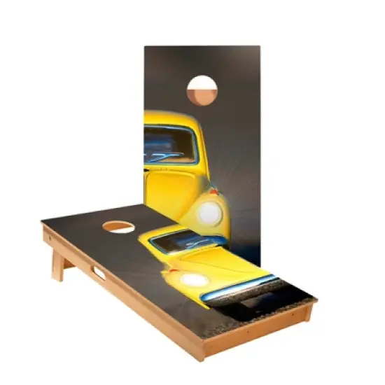 Skip's Garage | Mini Yellow Car Cornhole Boards - ACA Star Series image {3}