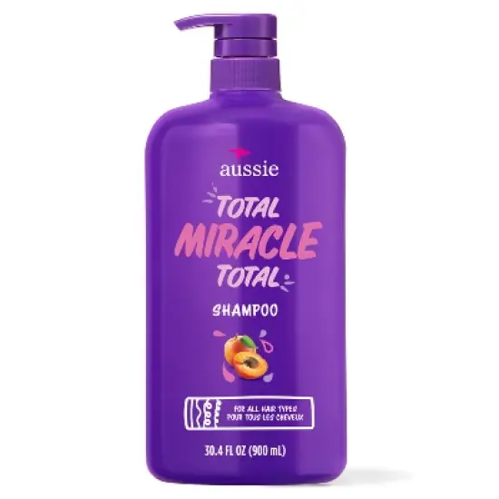 Aussie Paraben-Free Total Miracle Shampoo with Apricot & Macadamia For Damage Hair - 30.4 fl oz image {9}