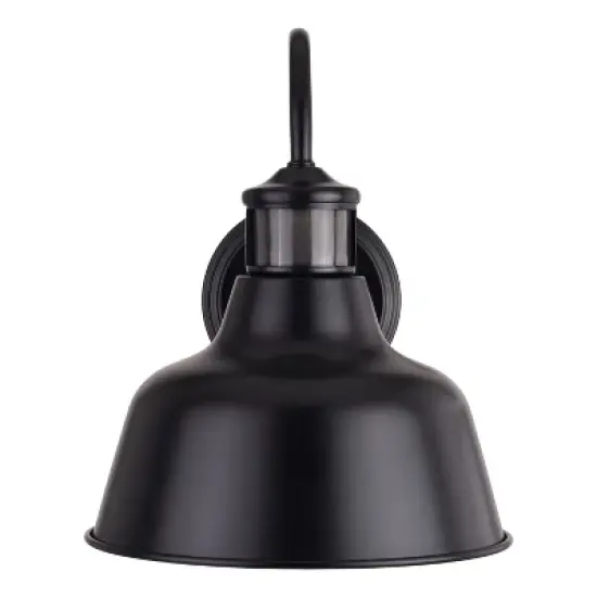 VAXCEL Cody Dark Bronze Motion Sensor Dusk to Dawn Outdoor Wall Light Farmhouse Metal Shade image {10}