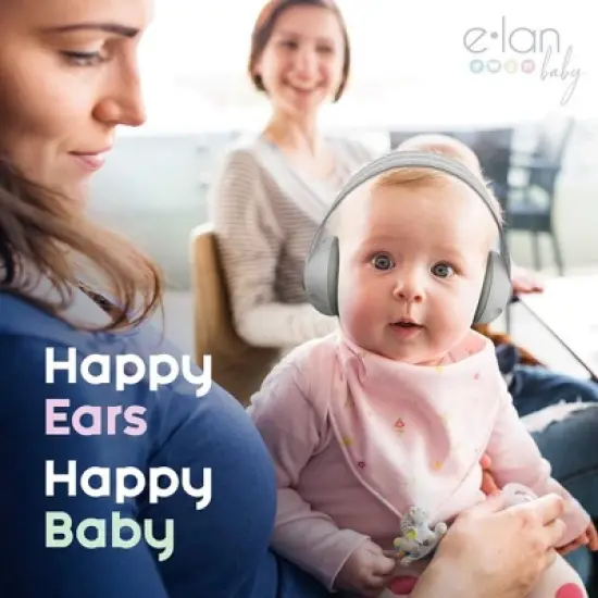 Elan Baby 2-1 Ear Muffs for Baby Ear Protection, Lightweight Earmuffs with Ultra Soft Fabric to Prevent Irritation, Protecting Little Ears Everywhere image {5}