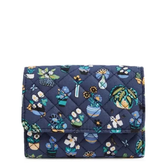 Vera Bradley Women's  Cotton RFID Riley Compact Wallet image {14}