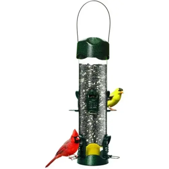Brome Mega 600 Tube Wild Bird Seed Feeder, Green image {3}