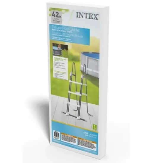 Intex Deluxe Pool Ladder with Removable Steps for 42in & 36in Depth Pools image {2}