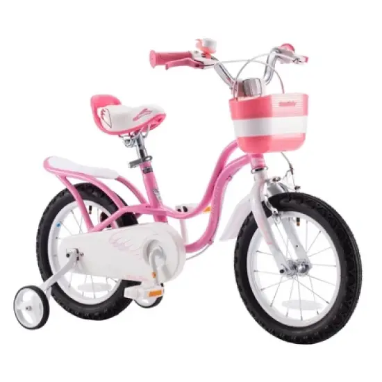 RoyalBaby Little Swan Carbon Steel Kids Bicycle with Dual Hand Brakes, Adjustable Seat, Folding Basket, & Kickstand, for Girls Ages 5 to 9 image {7}