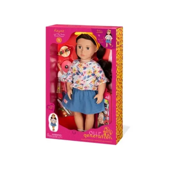 Our Generation Rayna Posable 18" Food Truck Doll & Storybook image {7}