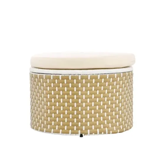 Whisen Outdoor Rattan Sectional Sofa Set with Retractable Canopy & Removable Cushion image {14}