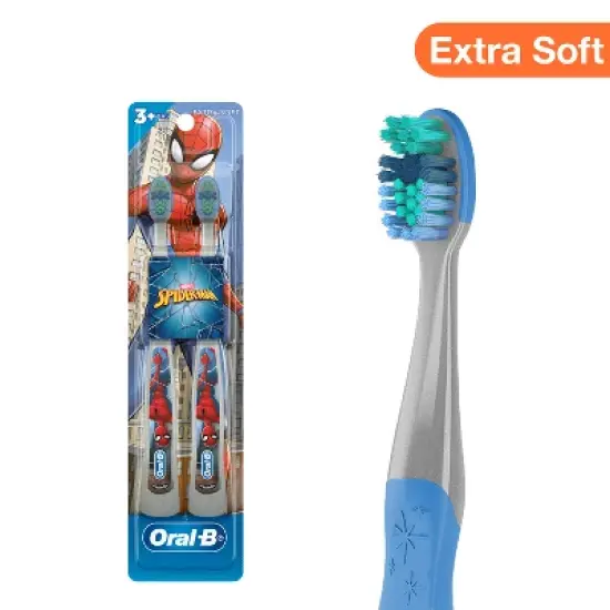 Oral-B Kids' Toothbrush featuring Marvel's Spider-Man Soft Bristles - 2ct image {7}