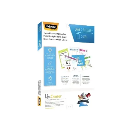 Fellowes Laminating Pouches Letter Size Hot Pouch 9 x 11.5 3 mil 100 pack 5743301 image {3}