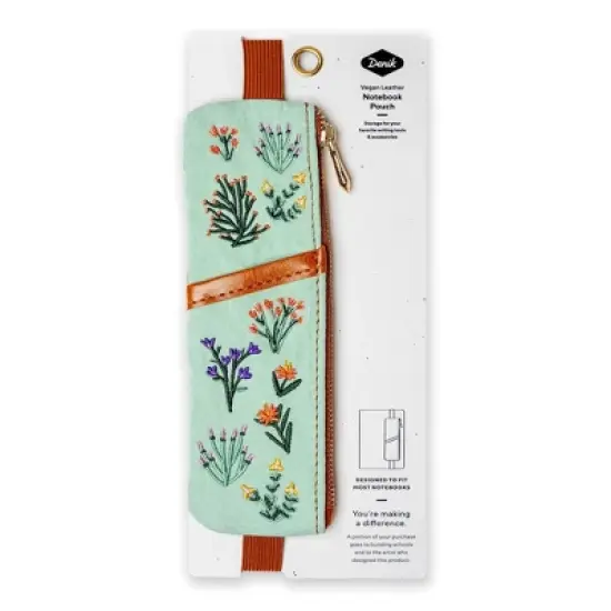 Denik Petite Blooms Embroidered Notebook Pouch image {3}