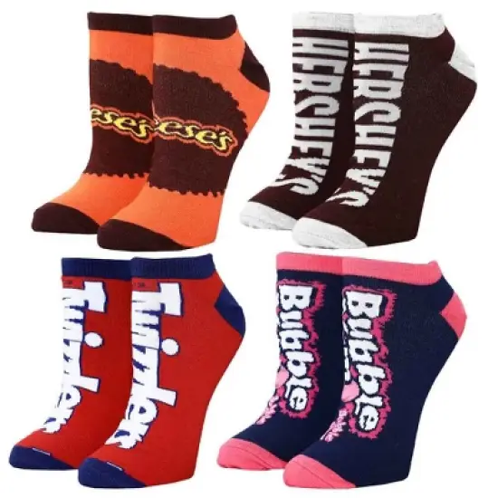 Bioworld Hershey's Men's 12 Delicious Days of Socks Crew and Ankle Adult Box Set Multicoloured image {3}