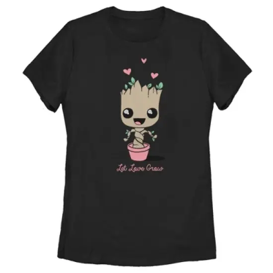 Women's Marvel Groot Let Love Grow T-Shirt image {3}