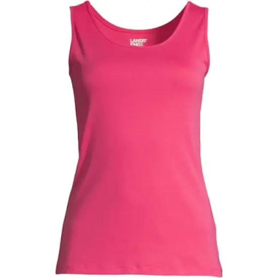 Lands' End Women's Tall Cotton Tank Top image {16}