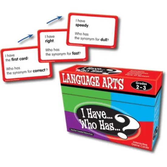 Teacher Created Resources I Have, Who Has Language Arts Game, Grade 2-3 image {1}
