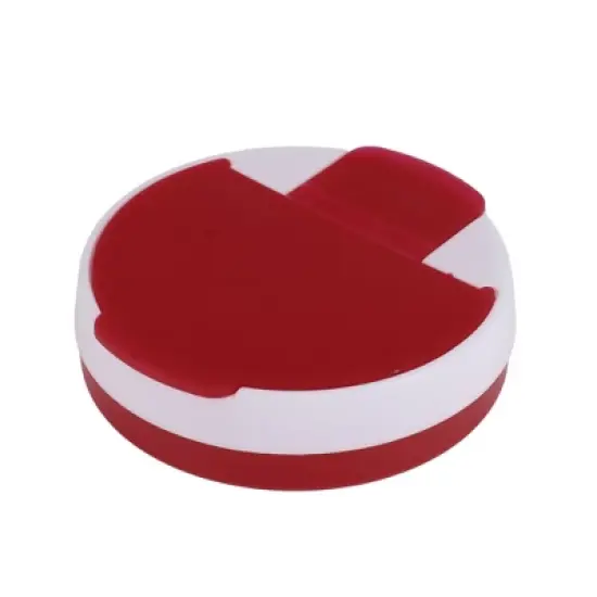 Unique Bargains 4 Grids Circular Rotating Pill Case 1 Pc image {6}