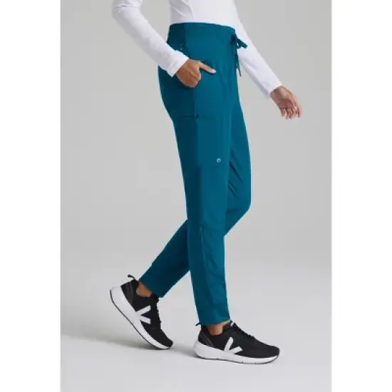 Barco One Women's Boost 3-Pocket Mid-Rise Jogger Scrub Pant image {2}