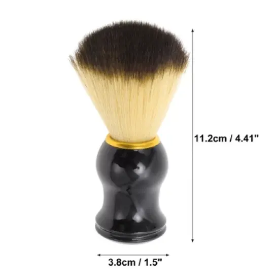 Unique Bargains Durable Shaving Brush 4.41"x1.5" Black 1 Pc image {1}