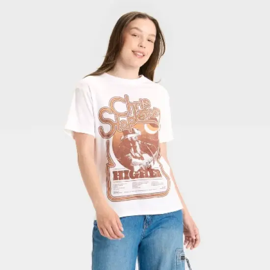 Women's Chris Stapleton Higher Short Sleeve Graphic T-Shirt - White image {1}