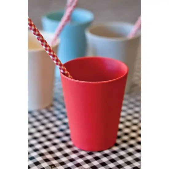 8.5oz 4pk Bamboo Fiber Kids Cups - Red Rover image {4}