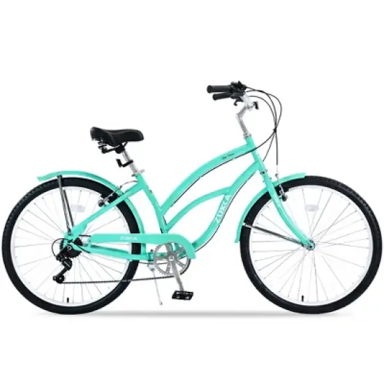 Gulches 26-Inch Beach Cruiser Bicycles - 7 Speed, Mint Green for Leisure and Commute image {6}