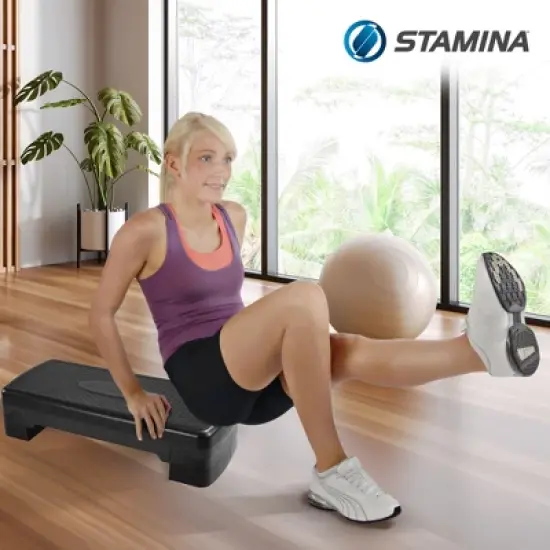 Stamina Adjustable Aerobic Step Multipurpose Home Gym Workout Equipment image {3}