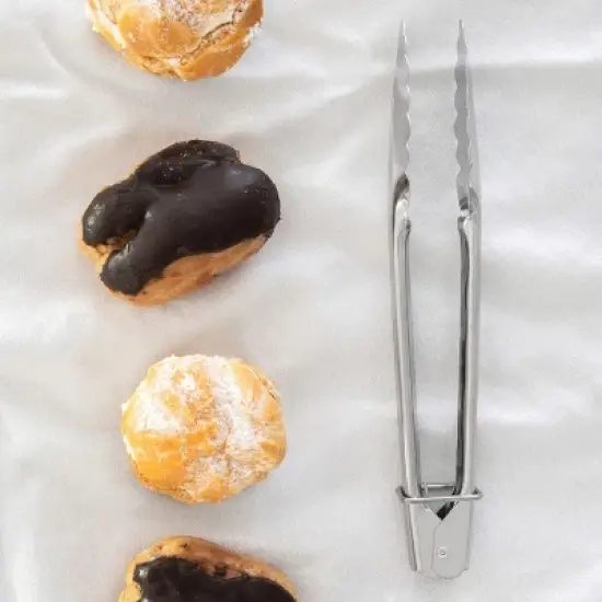 Better Houseware 7-In. Stainless Steel Tongs, Set of 2 in Silver image {5}