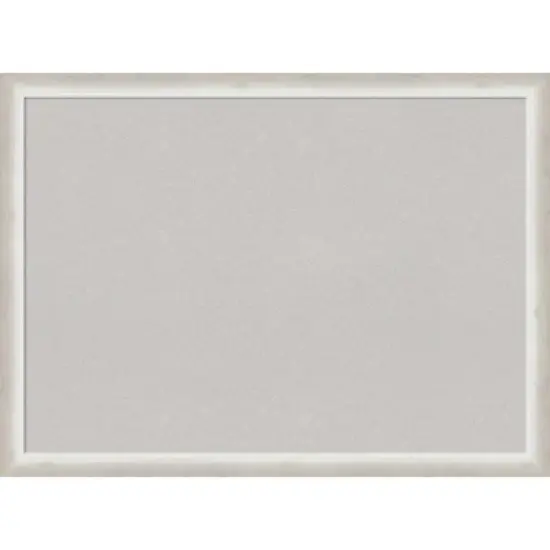 30"x22" Two Tone Wood Frame Cork Board Silver - Amanti Art image {11}