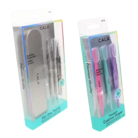 CALA Precision Eyebrow Shaper 3 pc & Skin Glow Tool Kit 3 ct Combo Pack image {5}