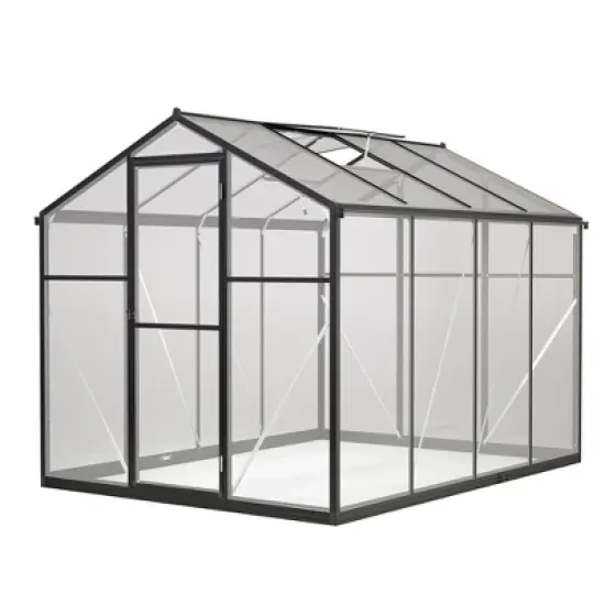 Greenhouse for Outdoors, Walk In Greenhouse with Lockable Door, Ventilation Window and Aluminum Frame for Backyard Balcony Garden Sunroom image {10}