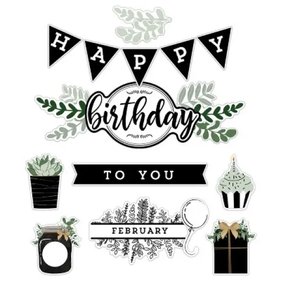 Carson Dellosa Education Farmhouse Birthday Bulletin Board Set (62 pieces) image {5}