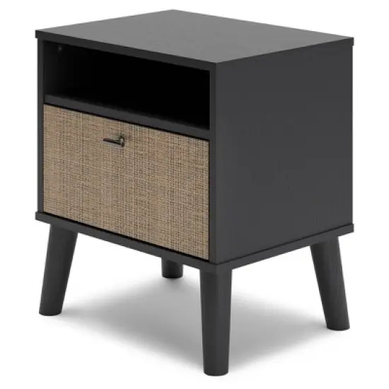Charlang Nightstand Black/Gray/Beige - Signature Design by Ashley image {4}
