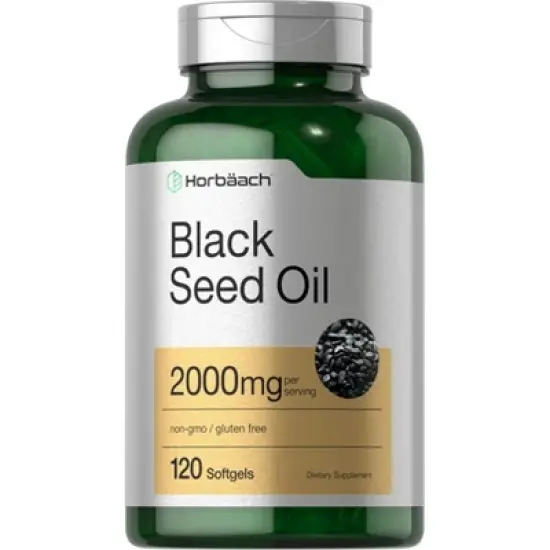 Horbaach Black Seed Oil 2000mg | 120 Softgel Capsules image {3}