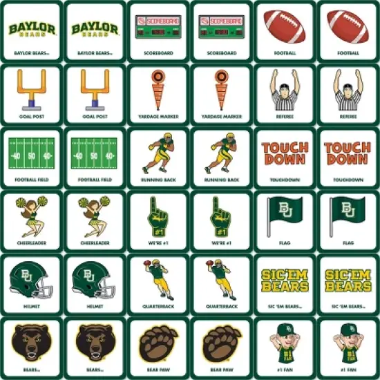 MasterPieces Officially Licensed NCAA Baylor Bears Matching Game for Kids and Families image {2}
