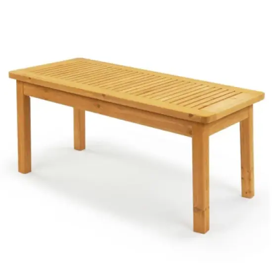 Karl Home Patio Light Brown Wood Table image {10}