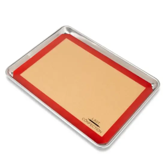Last Confection Silicone Baking Mat, Set of 2 Professional Non-Stick Food Safe Tray Pan Liners image {3}