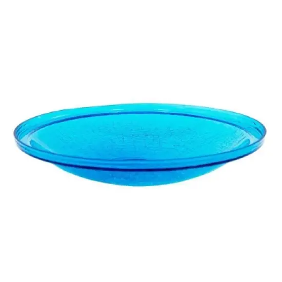 2.5" Reflective Crackle Glass Birdbath Bowl - Alcha Designs image {7}