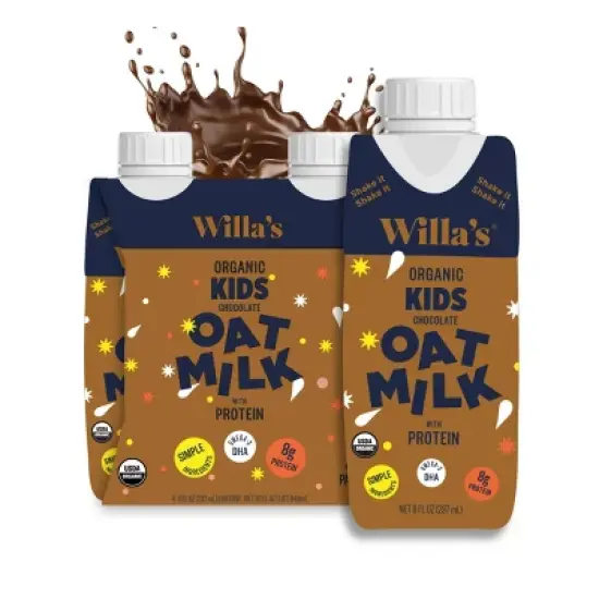 Willa's Organic Non-Dairy Oat Kids Milk - 4pk image {10}
