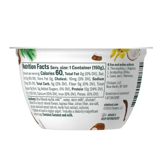 Chobani Zero Sugar Greek Yogurt image {7}