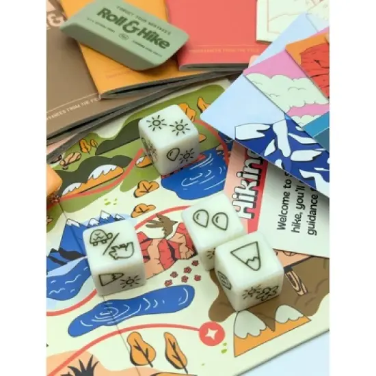 Keymaster Games Parks Roll & Hike Board Game: Creative Thinking, 1-4 Players, 30-Minute Play, Includes Cards & Dice image {4}