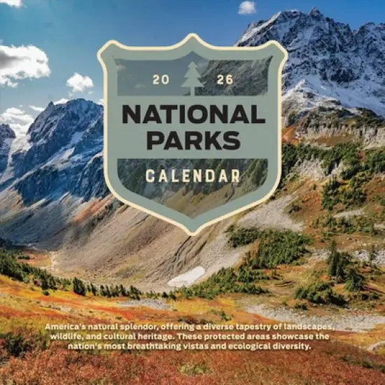 TF Publishing 13.5"x14.5" 2026 National Parks Wall Calendar image {1}
