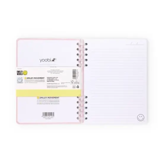 Yoobi SmileyWorld Erasable Cover Notebook 6"x8" with Dry Erase Marker, School Supplies image {4}