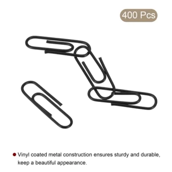Unique Bargains Small Metal Prevent Tearing Pages Home Office Paper Clip 400 Pcs image {2}